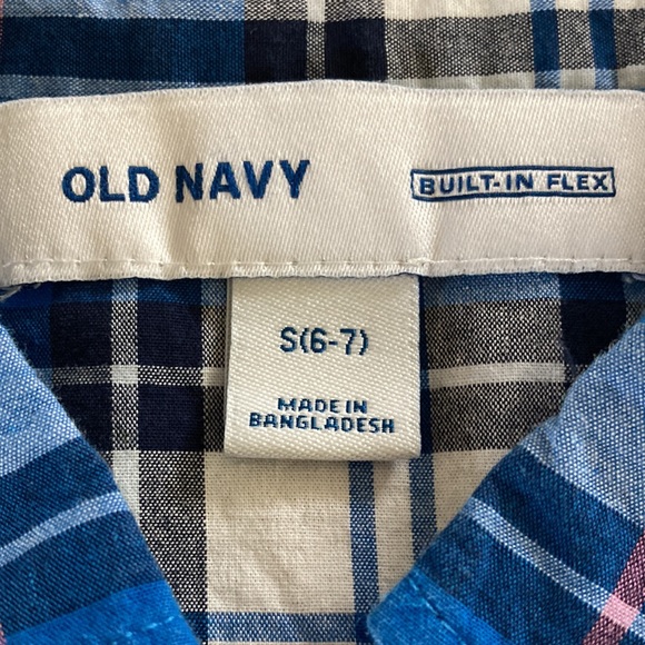 Bundle of boys button down shirts size 6-7 (gap, old navy, crew cuts, L.O.G.G. - Picture 3 of 5